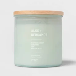 Glass Jar Aloe And Bergamot Candle Green - Threshold™ 13 Glass Jar Aloe And Bergamot Candle Green - Threshold™ -Home Decoration Series GUEST 9e0c4894 3c8b 4edb 8151 c9146810ec29