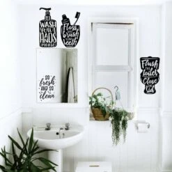 Wash Your Hands Soap Quotes Peel And Stick Wall Decal - RoomMates