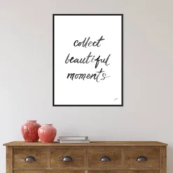 22" X 30" Collect Beautiful Moments By Karyn Panganiban Framed Canvas Wall Art Black - Amanti Art -Home Decoration Series GUEST 9f92ce99 f9b0 4ad9 90f9 7794716bbe8f