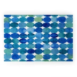 Angela Minca Watercolor Dot Pattern Looped Vinyl Welcome Mat - Society6 -Home Decoration Series GUEST 9fc56ff6 804c 4049 9593 70dac703f624