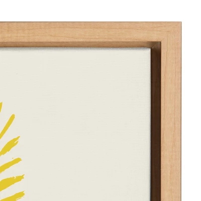 18" X 24" Sylvie Tropical Love Framed Canvas Wall Art By Kasey Free Natural - Kate And Laurel 4 18" X 24" Sylvie Tropical Love Framed Canvas Wall Art By Kasey Free Natural - Kate And Laurel - Image 2