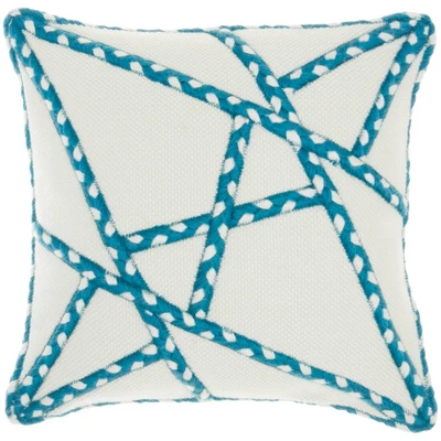 18"x18" Woven Braided Geometric Outdoors Square Throw Pillow - Mina Victory 13 18"x18" Woven Braided Geometric Outdoors Square Throw Pillow - Mina Victory - Image 11