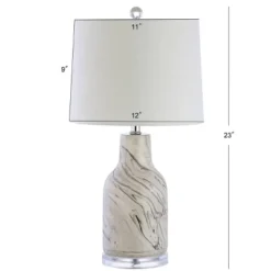 23" Ceramic Webb Table Lamp (Includes LED Light Bulb) Gray - JONATHAN Y -Home Decoration Series GUEST a3cb349e fda4 4e25 b699 a535a8e86639