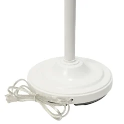 Torchiere Floor Lamp With 2 Reading Lights And Scalloped Glass Shades White - Lalia Home -Home Decoration Series GUEST a402257b 7307 4f2a 9178 cc77f281ed94