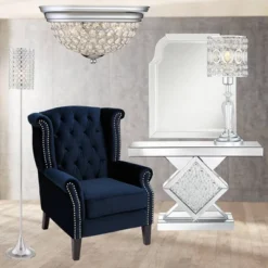 Possini Euro Design Faith Modern Ceiling Light Flush Mount Fixtures 11" Wide Set Of 2 Chrome 2-Light Crystal For Bedroom Kitchen Living Room Hallway -Home Decoration Series GUEST a4905e02 2116 4c7b b077 1b4e62f92e0b