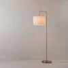 58" Brass Floor Lamp With White Linen Shade - Globe Electric 2 58" Brass Floor Lamp With White Linen Shade - Globe Electric -Home Decoration Series GUEST a5b9003b 1b4a 4674 abff 4efc151c5674