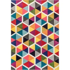 Maris Triangles Area Rug Off White - NuLOOM -Home Decoration Series GUEST a66e940f 99c7 4921 b0e5 63a0c6ff4db9
