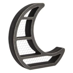 Farmlyn Creek Small Wooden Crescent Moon Wall Shelf For Crystals & Essential Oils, Rustic Home Wall Decor For Nursery, Black, 10.7 X 11.2 X 2 In -Home Decoration Series GUEST a700b5b0 0ed3 492c 9816 f9ee8e4d280a