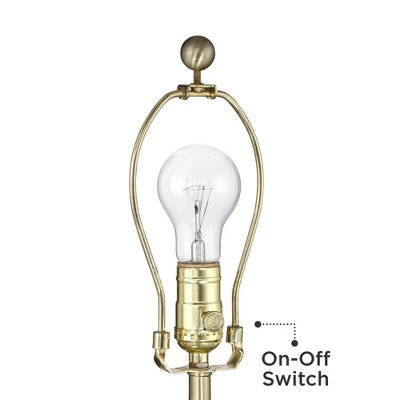 360 Lighting Gordy Modern Accent Table Lamp Handcrafted 20 1/2" High Ribbed Green Ceramic Oatmeal Fabric Drum Shade For Bedroom Living Room Bedside 6 360 Lighting Gordy Modern Accent Table Lamp Handcrafted 20 1/2" High Ribbed Green Ceramic Oatmeal Fabric Drum Shade For Bedroom Living Room Bedside - Image 4