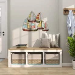 Coastal Metal Transportation Wall Decor Multi Colored - Olivia & May 29 Coastal Metal Transportation Wall Decor Multi Colored - Olivia & May -Home Decoration Series GUEST a849c406 c121 4d9a 9975 b14922d1de73