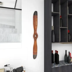 Vintage Reflections Cherry Wood Finish Antique-Style Airplane Propeller (48") - Olivia & May -Home Decoration Series GUEST a878afe7 2fa0 4af9 b67a b2a1ee9aad75