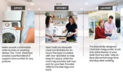 J&V TEXTILES 20" X 55" Oversized Cushioned Anti-Fatigue Kitchen Runner Mat (Kitchen Art) 7 J&V TEXTILES 20" X 55" Oversized Cushioned Anti-Fatigue Kitchen Runner Mat (Kitchen Art) -Home Decoration Series GUEST a897cde6 d06c 4deb b915 757c68e06f72