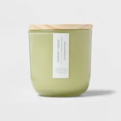 Citron And Sands Candle Green - Threshold™ -Home Decoration Series GUEST ac29f15a 74a7 4509 9e2b 431f209854df