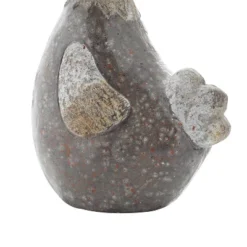 13" X 8" Magnesium Oxide Country Polystone Chicken Garden Sculpture Gray - Olivia & May -Home Decoration Series GUEST ac9676d9 1383 493f b592 ca0f668a89e0