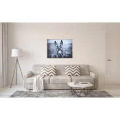 38.7" X 28.7" Donkey On Canvas Framed Wall Art Black/White -Storied Home -Home Decoration Series GUEST ad2dcb23 7522 4932 8629 e20574aa9094
