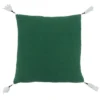Saro Lifestyle Buffalo Plaid Trees Pillow - Poly Filled, 18" Square, Green