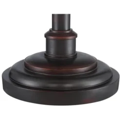 Barnes And Ivy Henson Industrial Floor Lamp 63" Tall Bronze With LED Nightlight Earthy Fabric Drum Shade For Living Room Bedroom Office House Home -Home Decoration Series GUEST ae632412 3102 4f02 bb1c a2e942c9d6db