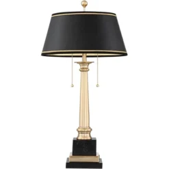 Barnes And Ivy Georgetown Traditional Desk Lamp 28 1/2" Tall Warm Brass With USB Charging Port Black Shade For Bedroom Living Room Bedside Office Kids 16 Barnes And Ivy Georgetown Traditional Desk Lamp 28 1/2" Tall Warm Brass With USB Charging Port Black Shade For Bedroom Living Room Bedside Office Kids -Home Decoration Series GUEST ae744be2 d7e5 4ce7 acb9 0a26a7ff6122