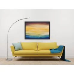 91" Sonic Arc Lamp Silver (Includes LED Light Bulb) - Adesso -Home Decoration Series GUEST aee3392c 2685 4d20 ada3 bdcfbec71195