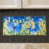 Evergreen Black Embossed Fleur De Lis Sassafras Floor Mat Indoor Outdoor Rubber Tray 18"x30" Fits Sassafras Inserts 10"x22" Black