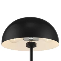 360 Lighting Rhys Modern Mid Century Luxury Accent Table Lamps 19 1/2" High Set Of 2 Black Metal Dome Shaped Shade For Bedroom Living Room Bedside -Home Decoration Series GUEST afbd033a 2922 4e99 87d8 ba1c0443da10