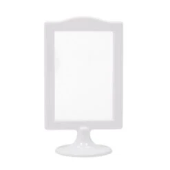Okuna Outpost Double Sided Pedestal Picture Frames For 4x6 Inch Photos (White, 10 Pack) -Home Decoration Series GUEST b019e5ed 71c0 4ce2 a083 35b6aade5c04