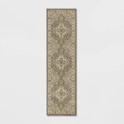 Medallion Jewel Boarder Persian Rug Cream/Gray - Threshold™ -Home Decoration Series GUEST b042792a a048 45b9 9a12 db0cfc170a5c