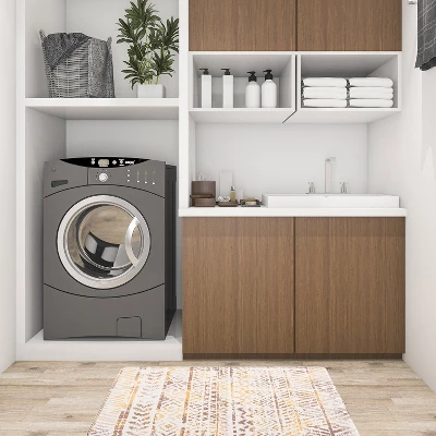 World Rug Gallery Geometric Bohemian Design Anti Fatigue Standing Mat 8 World Rug Gallery Geometric Bohemian Design Anti Fatigue Standing Mat - Image 6