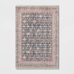 Alexandra Floral Printed Border Persian Rug Blush - Opalhouse™ -Home Decoration Series GUEST b64cccec 5c26 44cb bb19 1be2036f9757