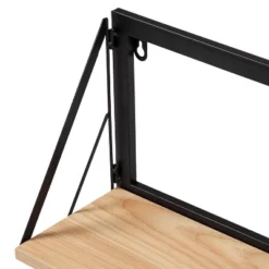 Honey-Can-Do Small Laundry Wall Shelf With Wood Light Oak -Home Decoration Series GUEST b6887a91 9e1e 469e b19a 1fc2b51d287d