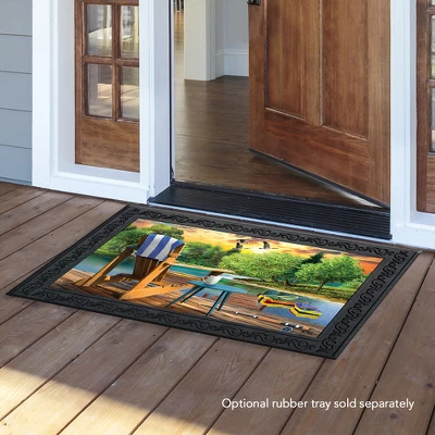 Lakeside Escape Summer Doormat Indoor Outdoor 30" X 18" Briarwood Lane 4 Lakeside Escape Summer Doormat Indoor Outdoor 30" X 18" Briarwood Lane - Image 2
