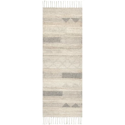 NuLOOM Geometric Stripes Wool Tassel Area Rug 12 NuLOOM Geometric Stripes Wool Tassel Area Rug - Image 10