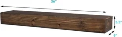 Mantels Direct Dakota Rustic Wood Fireplace Mantel Shelf -Home Decoration Series GUEST b85593dd 5ecd 42ee a75f 20482f6c1747