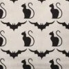 16"x16" Cats And Bats Print Square Throw Pillow Cream - E By Design