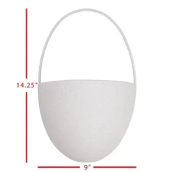 Textured Wall Pocket Gray Metal - Foreside Home & Garden -Home Decoration Series GUEST b937de03 e801 42f7 be5f db9f6e6ff6d8