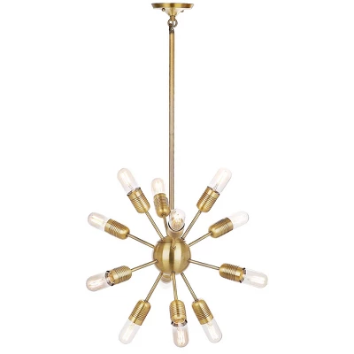 37" Raging 12 Light Solace Pendant Gold - Safavieh 4 37" Raging 12 Light Solace Pendant Gold - Safavieh - Image 2