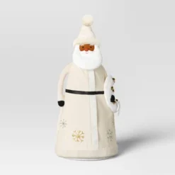 22.5" Fabric Santa Sculpture With Bell Wreath - Wondershop™ White 7 22.5" Fabric Santa Sculpture With Bell Wreath - Wondershop™ White -Home Decoration Series GUEST b9db5333 d432 44a4 9a7c db3b99df3391