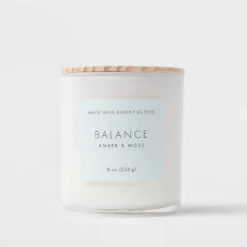 Wood Lidded Glass Wellness Balance Candle - Threshold™ 9 Wood Lidded Glass Wellness Balance Candle - Threshold™ -Home Decoration Series GUEST ba33a712 444b 4057 862e bbdc94a2d212