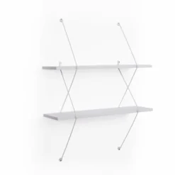 38.5" X 31.5" Two-Tier Wire Bracket Shelves - Danya B. -Home Decoration Series GUEST bb2e23e7 ce59 46ba a3ba 634686f8818a