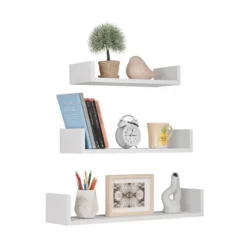 3pc Aalto U-Shaped Floating Wall Shelf Set - Danya B. -Home Decoration Series GUEST bb69badb 0aea 42a5 8a44 6cac703652c1