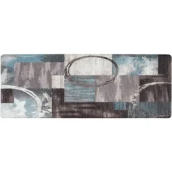 World Rug Gallery Contemporary Abstract Circles Anti Fatigue Standing Mat -Home Decoration Series GUEST bbd9dccc f78d 4eed 8534 89f1e60f3c6d