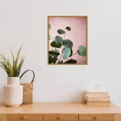 16" X 20" Sage Eucalyptus No.2 By Lupen Grainne Framed Canvas Wall Art - Amanti Art -Home Decoration Series GUEST bc5e72bb 379d 458f 9ca8 a55789fb9483