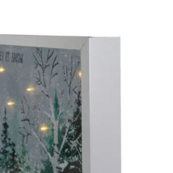 Northlight LED Lighted Let It Snow Winter Forest Christmas Canvas Wall Art 10" X 10" 7 Northlight LED Lighted Let It Snow Winter Forest Christmas Canvas Wall Art 10" X 10" -Home Decoration Series GUEST bd202c11 0e21 430a a428 dc833b3169c9