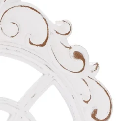 LuxenHome Distressed White Wood Vintage Arched Window Wall Home Decor -Home Decoration Series GUEST bd999b13 e425 42c3 b922 7f2259fc01ba