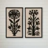 17.7" X 30.8" (Set Of 2) Wood Framed Wall Art Sets With Flower Image - 3R Studios