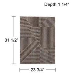 Dahlia Studios Ravenna 31 1/2" High Brown Rectangular Wood Wall Art -Home Decoration Series GUEST c02eea12 f52d 41d9 888f a5ff6e3f201a