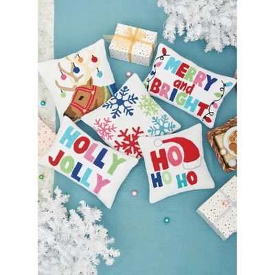 C&F Home Merry And Bright Hooked Christmas Throw Pillow 7 C&F Home Merry And Bright Hooked Christmas Throw Pillow - Image 5