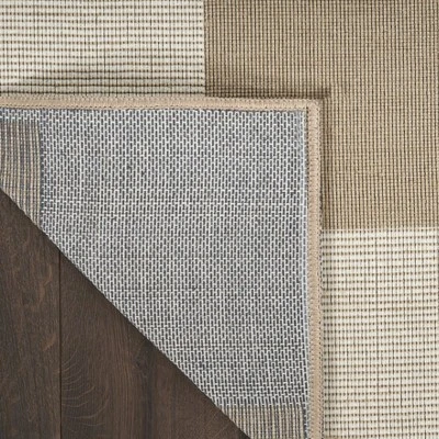 Nourison Washable Modern Jute Checkered Geometric Non-Skid Indoor Area Rug 4 Nourison Washable Modern Jute Checkered Geometric Non-Skid Indoor Area Rug - Image 2