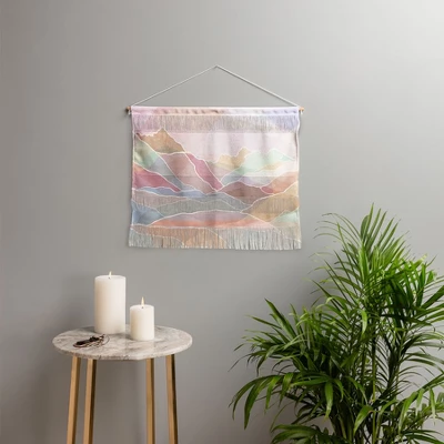 Sewzinski Pastel Mountains Fiber Wall Hanging - Society6 3 Sewzinski Pastel Mountains Fiber Wall Hanging - Society6
