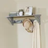 36" Middlebury Coat Hook With Shelf Gray - Alaterre Furniture -Home Decoration Series GUEST c356f6ec 35a5 4009 9186 0833d4a92538